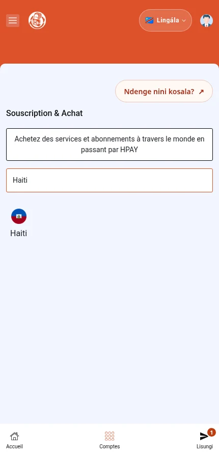 Boluki ya solo ezali kopona Haiti. Finá bendele mpo na komona baopérateur ya mboka yango.
